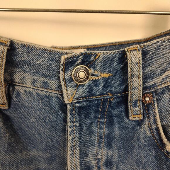 Free People We The Free Jeans Womens 25 Blue High Rise Button Fly Vintage Wash - Picture 8 of 14